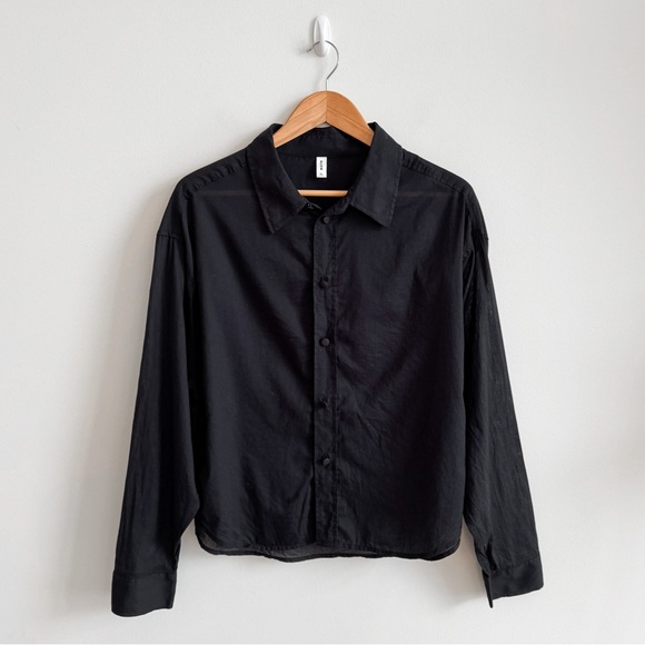 🏷️ SOLD • KOTN • Sahara Shirt in Black • XL - Picture 3 of 15